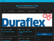 Tablet Screenshot of duraflexracing.com